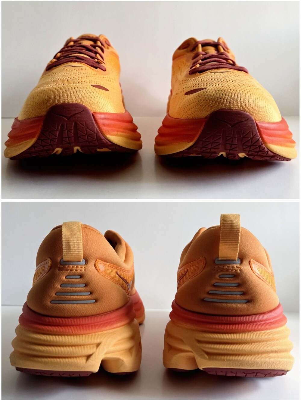 Hoka Bondi 8 Running Shoes In Amber Haze/ Sherbet, Size 10.5 - Picture 7 of 16